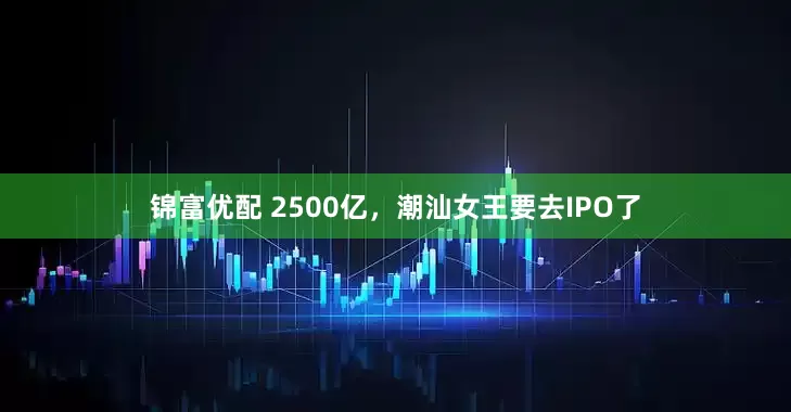 锦富优配 2500亿，潮汕女王要去IPO了