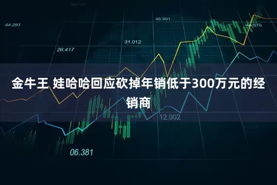 金牛王 娃哈哈回应砍掉年销低于300万元的经销商